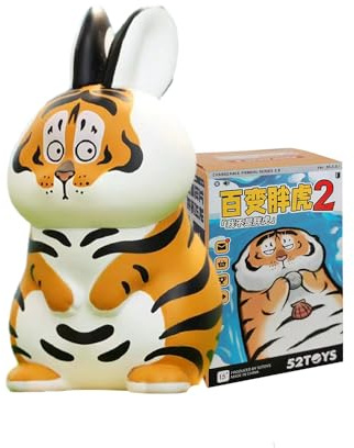 Aven Rabbit Tiger Can Be Anything 2 Series Blind Box Action-Figuren, Mystery-Box, niedliches zufälliges Spielzeug, Geburtstagsgeschenke, Weihnachts-Sammelspielzeug für Desktop-Ornamente, 1 Stück