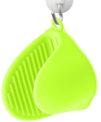 Generic Silikon Ofenhandschuhe Hitzebeständig Silikonhandschuhe Für Heißluftfritteuse Grüne Silikon-Ofenhandschuhe