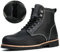SL-Saint Stivali da uomo a punta morbida impermeabili in pelle Fodera in Lana Australia Scarpe di moda (Lana-Fodera, Nero, Adulto, Uomo, 41.5, Numero, Sistema Taglie Calzature EU, Media)