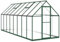 vidaXL Serre avec Cadre de Base Vert 445x169x195 cm Aluminium, Serre en Polycarbonate, Serre de Bricolage, Grande Serre, Serre portative, Serre à Pied