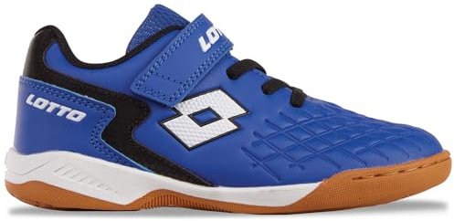 Lotto Zapatillas Unisex para niños Dasher K, Azul y Negro, 28 EU