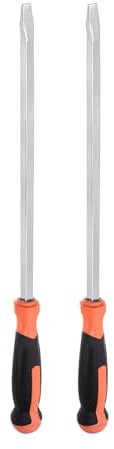 QUARKZMAN Cacciavite Taglio 2pz Cacciavite Demolizione Impatto Testa Piatta 12mm Manico Dritto 16 Per l'Industria/Riparazione Automobili