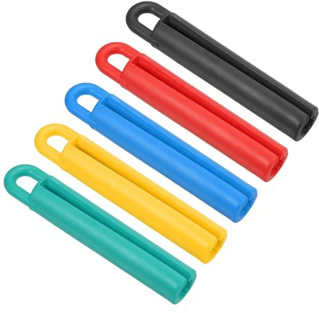 PATIKIL 4 Billard Queue Aufhänger 5 Packung Gummi Snooker Pool Stange Hülle Schutz Billard Stock Aufbewahrung Aufhängen Werkzeug Zubehör 5 Farben