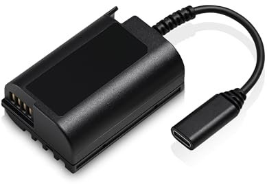 Panasonic Dummy Battery USB-C, Compatible with Lumix GH7 Camera & AC Adapter, Black