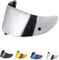 Helmvisier Motorrad für Rpha 70 Visier/Rpha 11/Hj-26,Motorradhelm Visier,Helmvisier Motorrad Windschutz Helm Objektiv Visier Vollgesichts,Helmvisiere Zubehör Ersatz(Chrom Silber)