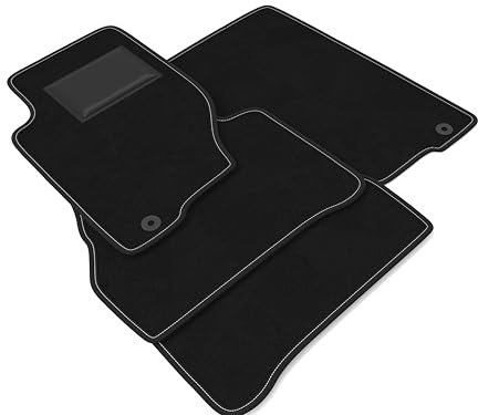 DHCarMats | Alfombrillas de coche para Kia Sorento desde 2002 a 2006 | Alfombras de coche de moqueta antideslizante | Kit completo para interior del habitáculo - Delantero y trasero