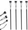Piriuuo 4 Pcs Folding Angle Scalloped Lash Brush, 2025 New Mascara Fan Brush Multifunctional Fan Shaped Eyelash Comb Eyelash Separator Tool Eye Lash Makeup Tools for Upper Lower Eye Lash