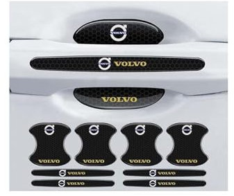 KNAUDMDM 8 Stück Autotür Griffe Aufkleber, für Volvo XC60 S40 S60 S80 S90 XC40 XC70 C30 C70 XC90 V40 V60 V90 staubdicht Film Lackschutzfolie Auto Türgriff Zubehör Autotür Griffe Aufkleber,B