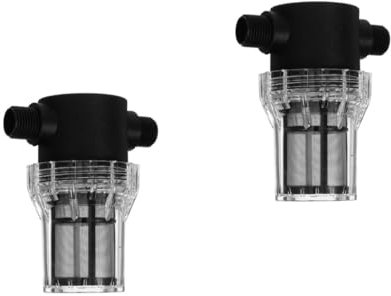 iplusmile 2 Pezzi Filtro del serbatoio dell'acqua tubo flessibile in acquario filtro dell'acqua filtro sedimenti tubo da giardino filtro della pompa per camper plastica