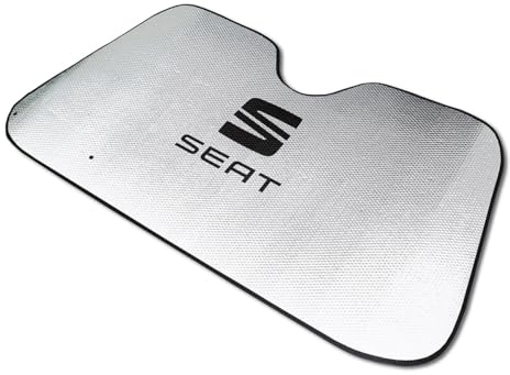 Seat 000064363A Sonnenblende Frontscheibe 130x70cm Sonnenschutz Hitzeschutz Abdeckung, Silber