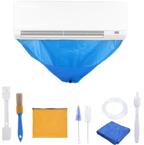 lasuroa Kit Limpieza Minisplit, Bolsa Servicio Impermeable para Aire Acondicionado de Pared Kit Completo de Limpieza para Aire Acondicionado