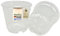 MePla - 5 Stück - Pflanztopf Orchidee ø 8 cm - transparent (ø/h: 8/7,1 cm, Volumen: 0,2 L) - Sorgt für Luftzirkulation und schützt zuverlässig vor Staunässe