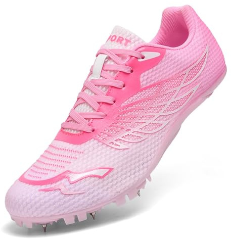 WEJIESS Leichtathletik Spike Schuhe Herren Jugendliche Anti-Rutsch Unisex Leichtathletik Schuhe Atmungsaktive Running Sneakers Sprint Jumping Race Training Schuhe
