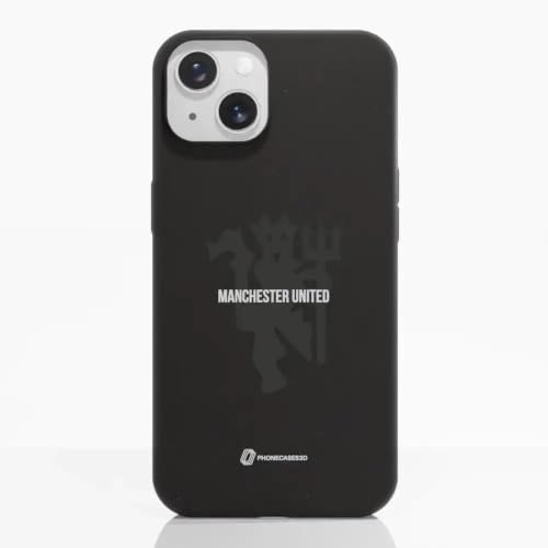 Phone Case for iPhone 13 Official Manchester United FC Black | PHONECASES3D-Ergonomic Design-Officially Licensed-Devil Design-Soft Touch & Durable Protection