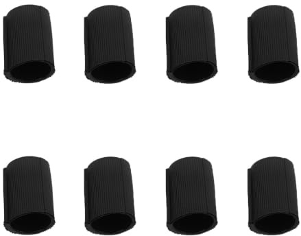 BESTOMZ Keyboard Bench Foot Pads 8 Sets Round Rubber Non-Marking Replacement for Digital Piano Stand with Shock Absorbing and Floor Protector for Studio Use