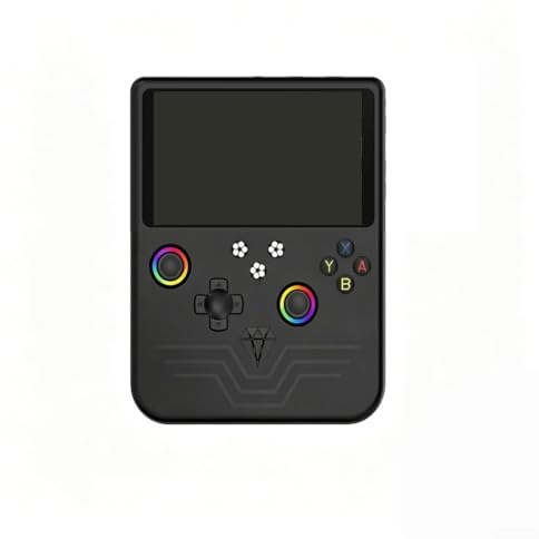 R60MAX - Console di gioco portatile retrò, con schermo HD IPS da 5 pollici, oltre 20000 giochi integrati, per Linux, dispositivo di gioco portatile da viaggio, console vintage (nero)
