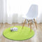 Fouriding Einfarbig Rund Teppich weicher Kurzflor Teppiche fürs Wohnzimmer, Esszimmer, Kinderzimmer, Schlafzimmer und die Küche geeignet Hellgrün 60cm