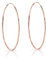 Silber Rose Vergoldet Creolen - Creolen 80mm - Rose Gold Ohrringe Groß - Creolen Dünn Groß - Ohrringe Silber 925 Rose
