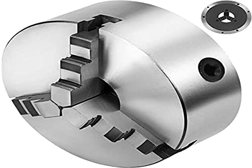 Mophorn K11-200 Mandril para Torno 3 Mordazas K11-200 Portabrocas Autocentrante Reversible Acero Endurecido 200 mm, Mandíbula de Torno de Alta Resistencia Precisión y Adaptabilidad, Mandril Torno