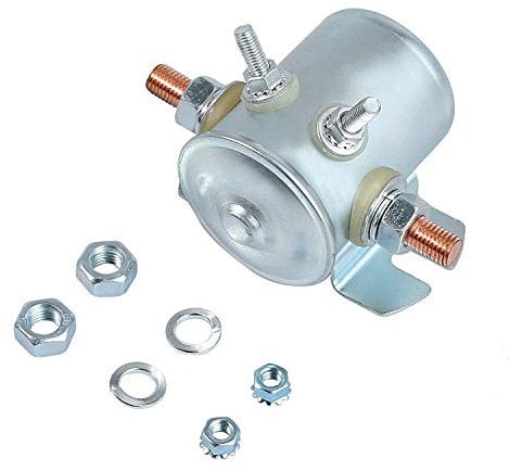 DollaTek 12V Continuous Duty Solenoid Relay For Golf Carts and Winch and Marine In Rush Heavy Duty SPST Solenoid