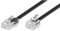 CABLEPELADO Cable telefonico RJ11 a RJ45 | Cable de Datos para Red Ethernet | Cable Modular 8P4C | Apto para Módem Rúter Fax ISDN DSL VDSL Internet | Negro | 3 Metros