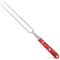 Giesser seit 1776 - Made in Germany - Tranchiergabel 21 cm Red Diamond, PremiumCut Fork No 1, Fleischgabel, Acryl, rot, rostfrei, deutsches Grillmesser scharf