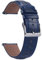 EACHE Uhrenarmband 20mm Leder Krokodilmuster,Kroko Prägung Leder Uhrenarmband Vintage für Herren Blau,Schnellverschluss Alligator Geprägtes Leder Uhrenarmbänder