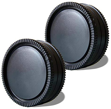 Tapa de cuerpo y tapa trasera de lente para Sony a6600 a6500 a6400 a6100 a6000 cámara de montaje en E (2 kits), accesorios para lentes Fire Rock para Sony Alpha a7R,a7R,a7RⅡ a7R