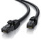 CSL - CAT 7 Network Cable Black Series - 20m - Gigabit Ethernet LAN Cable - Cotton Sheath - 10000 Mbits Patch Cable - S FTP PIMF Shielding with RJ 45 - Switch Router Gaming - comp to Cat 6 Cat 7 Cat 8