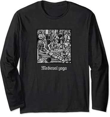 Satanic Medieval Yoga Goth Black Metal Satan Grunge Langarmshirt