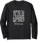 Satanic Medieval Yoga Goth Black Metal Satan Grunge Langarmshirt