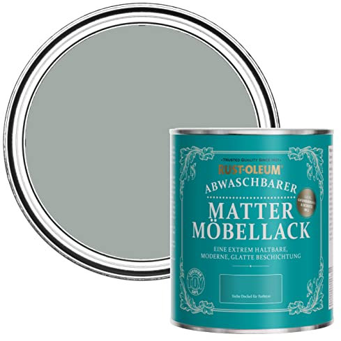 Rust-Oleum Grey Furniture Paint in Matt Finish - Pitch Grey 750ml