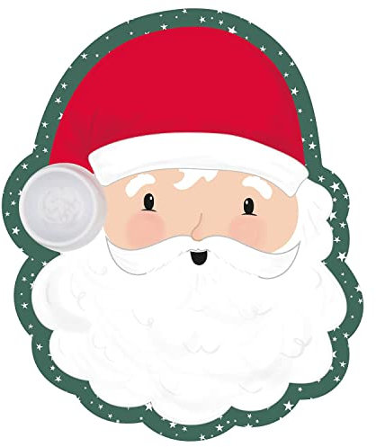 Swan household ® - Christmas Xmas Breakfast Plate Children Kids Santa Treat Melamine Plate (Santa)