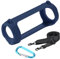 Seracle Silikonhülle Tragetasche Case Schlinge Tasche für JBL Flip 6 Bluetooth Box Portabler Lautsprecher (Blue)