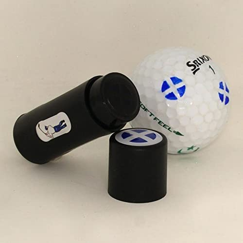 D B Spares Golfball-Stempel-Marker mit Schottland-Flagge, personalisieren Sie Ihre Golfbälle