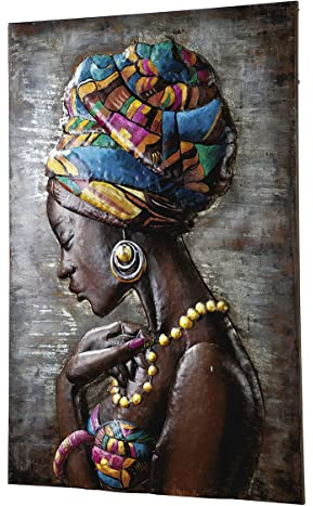 GILDE Metall Bild „Maleika - 80 x 120 cm