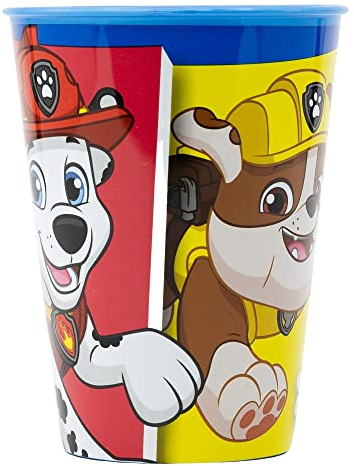 GOBELET RÉUTILISABLE POUR ENFANTS EN PLASTIQUE SANS BPA 260 ML | PAW PATROL PUP POWER, Bleu