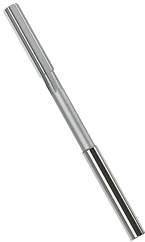 FOCMKEAS Spannreibahle 4,5 mm, H7 HSS Kobalt M35 Drehmaschine Reibahle metrisch, 6 gerade Rillen, runder gerader Schaft, Fräswerkzeug, für Edelstahl, Legierung, Kupfer, Metall