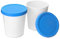 QWORK® Lot de 2 contenants à crème glacée - 1 L - Qualité alimentaire - Contenants réutilisables pour congélateur