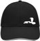 Huuraa Cappy Mütze Schlange Kobra Silhouette Geschenk Black/Light Grey Schlange Kobra Präsent