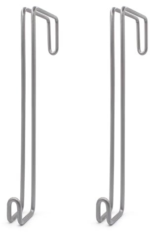 Over The Wall Concrete Cinder Cement Block Wall Outdoor No Drill Fence Hooks Hangers - Extra Long Large Rafter Ladder Pool Equipment Pole Hooks Hangers for Planters Hoses Horse Tack Room Organization