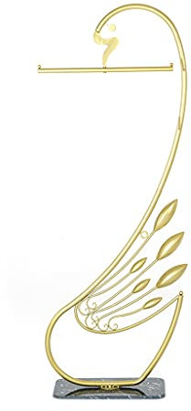 WAOCEO Porte-Manteau Porte-manteau moderne et créatif en forme de cygne, support Vertical en marbre et métal en fer forgé, étagère à manteaux sur pied for la maison Porte-Manteau sur Pied