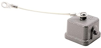 09200035426 Harting Schutzkappe 3A Metall für 1 Bügel am Unterteil Verliersicherung mit kleiner Schlaufe mit montiertem Stifteinsatz - 1 Stück