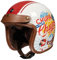 BOSERMEM Casco Moto Retrò, Casco Aperto Certificato ECE 22.06. La Fodera è Ventilata e Traspirante. Adatto Per Moto, Cruiser, Scooter, Demi-Jet Moto e Ciclomotori(Pop Bianco, M=54-56cm)