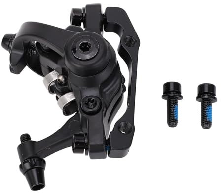 Alomejor Juego de Pinzas de Freno de Disco de Bicicleta Juego de Frenos de Disco de Bicicleta de Doble Pistón Frenado Superior con Tornillos Paquete Completo para un Uso Duradero