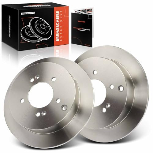 Frankberg 2x Bremsscheiben Hinterachse Voll Kompatibel mit Tucson JM 2.0L 2.7L 2004-2010 iX35 EL ELH LM 2.0L 2.4L 2010-2015 Sportage SL 2.0L 2010-2015 Replace# 584113A300