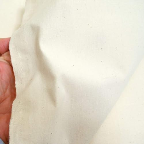 TOLKO Nessel Natur ROH-Baumwolle | 160 cm breit | Dekostoff Gardinenstoff Segeltuch Stoff für preiswerten Sonnenschutz | zum Nähen Dekorieren Bemalen für Hochzeit Party Meterware Baumwollstoff