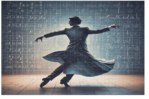 Tango-Tänzer Holzpuzzle 1000 Teile, Knobelspiele Für Erwachsene, Teenager, Puzzles Unmögliche - Kinder Puzzle Zimmer Deko （75×50cm）