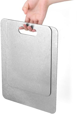 HUMAJORY Titanium Cutting Board, Chopping Boards for Kitchens, Ideal for Carving Meat, Cutting Vegetables, Cheeses and Bread,easy Clean and Dishwasher Safe，Other Size Options Available.(24.8x32.8cm)
