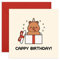 CENTRAL 23 Capybara Geburtstagskarten – Cappy Birthday! – Niedliche Grußkarten für Kinder – Tier-Wortspiele – Geschenke für Sie und Ihn – kommt mit lustigen Aufklebern